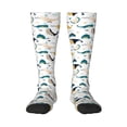 thumbnail image 2 of Lsque Cute Whale Printed Crew Socks Men's Women's LightWeight Thin Casual Calf Socks ,Knee High Socks,Cotton Socks, 2 of 9