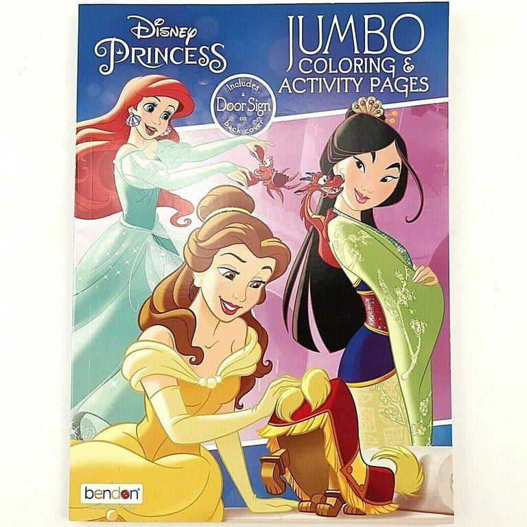 Disney Princess Coloring and Activity Book Ultimate Bundle - 3 Pack Disney  Princess Arts and Crafts Set with Stickers, Painting Supplies, and More