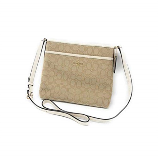 coach file crossbody in signature jacquard