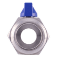 thumbnail image 3 of ARITA Mini Ball Valve, Stainless Steel 304 Reduced Port 1000PSI for Water, Oil & Gas, Male/Female NPT, Blue Handle size: 1" Male&Female, 3 of 5