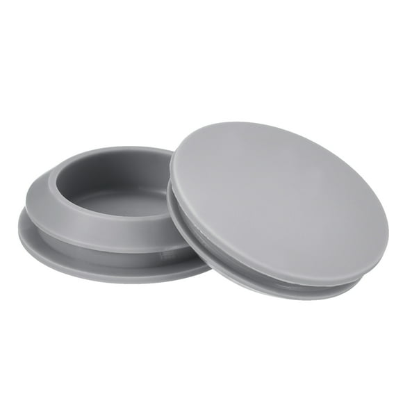 Unique Bargains 8pack Silicone Plugs, Rubber Round Snap in Locking Hole Plugs Waterproof Hole Plug for 25-27mm Hole, Grey