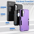 thumbnail image 2 of Galaxy A14 5G Phone Case,Samsung A14 5G Case [Shockproof] [Dropproof] [],Heavy Duty Protection Phone Case Cover for Samsung Galaxy A14 5G (Purple Black), 2 of 14