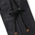 thumbnail image 6 of Gardening & Work Apron, Cotton Canvas, Heavy Duty, Adjustable, Cross Back, Black, 6 of 11