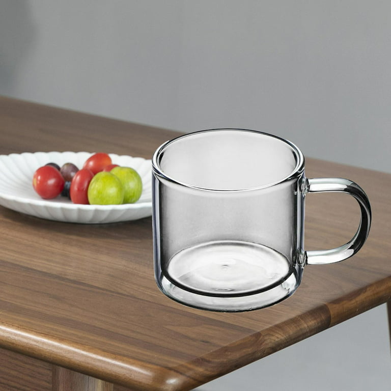 Lysenn Clear Glass Coffee Mug - Classic Vertical Stripes Tea Mug - Elegant  Coffee Cup with Glass Lid…See more Lysenn Clear Glass Coffee Mug - Classic