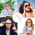 thumbnail image 6 of Adhesive Nose Pad, 20 Pairs Eyeglass Nose Pads Stick On Silicone Anti-Slip for Glasses Sunglasses Thin Nose Pads Eyeglasses (10-Black & 10-Clear), 6 of 6
