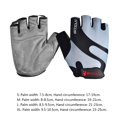 thumbnail image 2 of Naiovety Guantes deportivos de marca de medio dedo, guantes de bicicleta Unisex, guantes de esponja para deportes de ciclismo, guantes transpirables para Ciclismo plata S Naiovety HW4064-13, 2 of 5