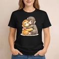thumbnail image 3 of Cute Baby Monkey Named Punch Plush Hugging T-Shirt, 3 of 6
