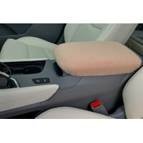 Auto Console Covers -Center Console Armrest Cover Fits Cadillac XT5 2017-2025 Fleece Fabric -Tan