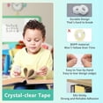 thumbnail image 3 of 4 Rolls Transparent Tape Refills, Clear Tape, All-Purpose Transparent Glossy Tape for Office, Home, School, 3 of 8