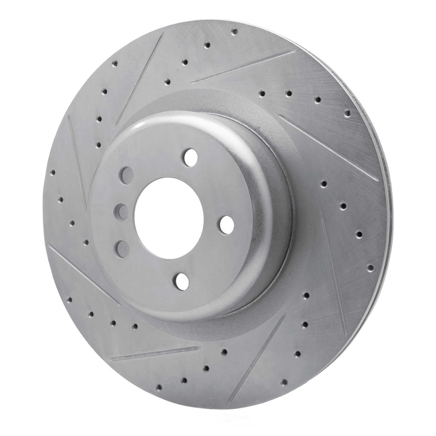 Dynamic Friction Company 631-31148L DFC Brake Rotor - Drilled And Slotted - Silver