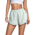 thumbnail image 3 of Casual Athletic Shorts with Built In Liner High Waist Loose Fit Yoga Running Workout Comfortable Breathable Summer Shorts Beach Pants for Juniors Womens Pants for Work Business Casual Loose, 3 of 5