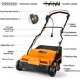 thumbnail image 4 of LawnMaster GVB1316 Electric 16" 13 Amp Dethatcher and Scarifier with 12 Gallon Collection Bag, 4 of 10