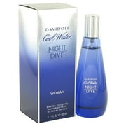 Cool Water Night Dive by Davidoff Eau De Toilette Spray 2.7 oz-80 ml-Women