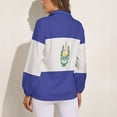 thumbnail image 2 of El Salvador Flags Long Sleeve Blouse Woman Streetwear Casual Shirts Summer Oversize Woman Streetwear Clothing Birthday Present, 2 of 7
