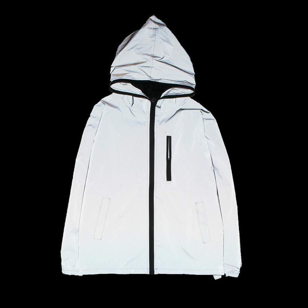 Mens Waterproof Reflective Running Jacket Night Overcoat Outwear Windbreaker Walmart