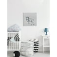 thumbnail image 3 of Marmont Hill Running Zebra II Canvas Wall Art, 3 of 7