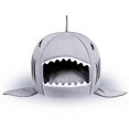 thumbnail image 1 of Dog Bed Shark Cat Bed Pet Cave For Small Pets With Removable Cushion Water Resistant Bottom, 1 of 5