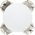 thumbnail image 1 of Round Table Cover, Round Fitted Tablecloth with Elastic Edge Picnic Table Cloth for Patio Dining Camping Outdoor Fits 28"-35", White, 1 of 6