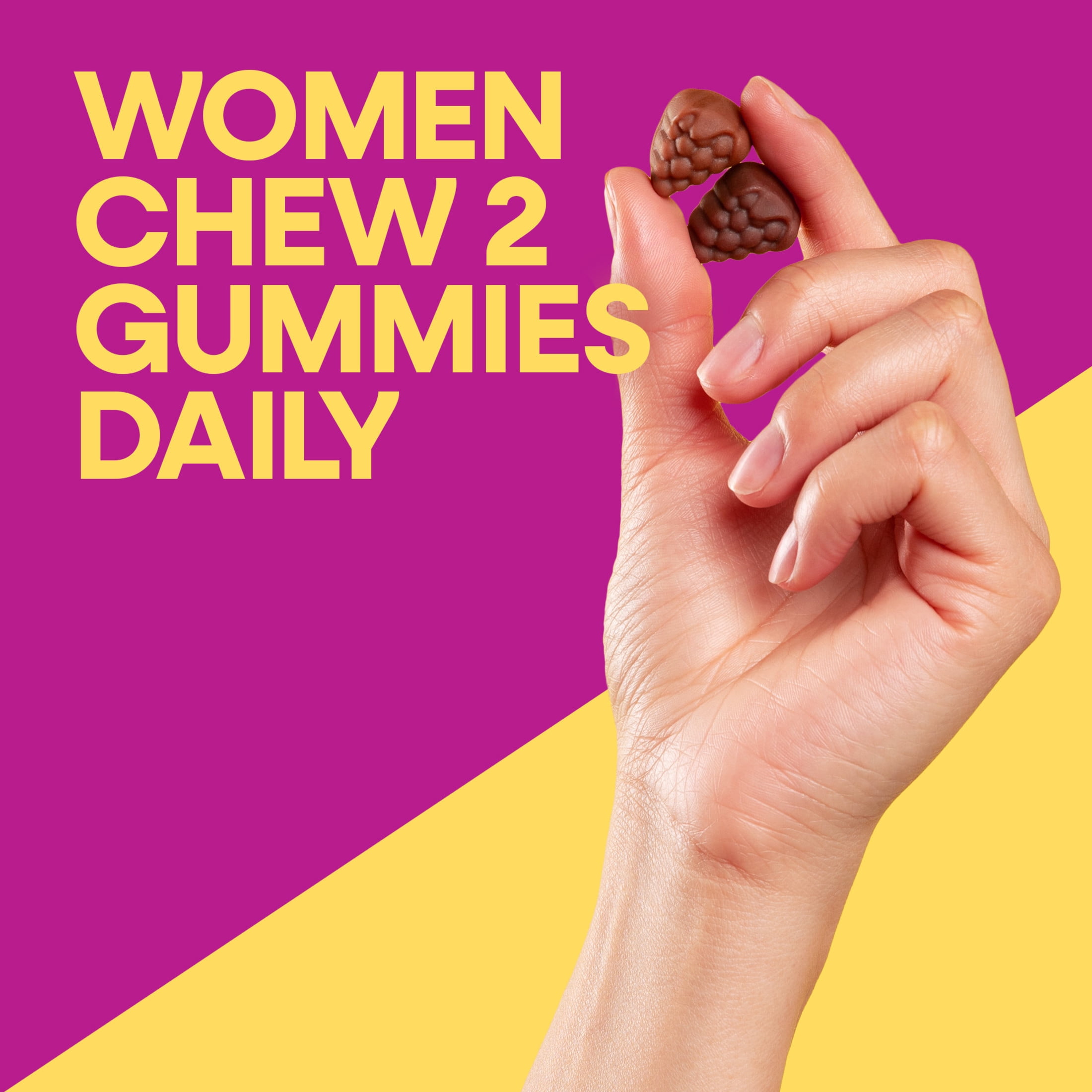 (2 pack) Nature’s Way Alive! Women’s Gummy Multivitamin, Mixed Berry Flavored, 60 Count