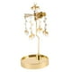 thumbnail image 1 of Candelabro giratorio dorado para velas votivas, candelabro para Navidad. 19cm, 1 of 9