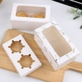 thumbnail image 4 of SPRING PARK 10Pcs Kraft Cupcake Boxes with Window, Kraft Standard Bakery Boxes with Window Food Grade Cake Container for Muffins Gift Treat Box Bulk, 4 of 7