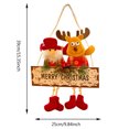 thumbnail image 5 of Gibobby Árbol de Navidad Letrero de Muñeco de nieve Venado Tela Chimenea Ventana Colgante(E), 5 of 5