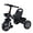 Black, variant on FUTATA Kids Trike for Aged 6 Month and Up Stroller Trike 3 Wheel Pedal Bike Toys & Gifts Easy Rider Trike with 2 Storage Baskets on Front & Back & Non-Slip Handlebar