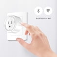 thumbnail image 3 of Smart Plug Compatible with Alexa and Google Home for Voice Control, Mini Smart Outlet WiFi Socket with Timer Function, Romte Control, White FCC ETL Certified, 3 of 7