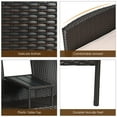 thumbnail image 6 of Outdoor Rattan Furniture Wicker Conversation Chair, 6 of 7