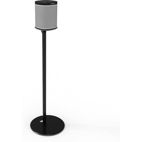 EXIMUS Sonos Fixed Height Speaker Floor Stand for SONOS ONE and SONOS ONE SL and SONOS PLAY:1 - Easy Assembly - BLACK