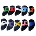 thumbnail image 2 of 10Pcs Neoprene Golf Iron Headcover Protect Case Embroidery Number Scratch Head Cover Wedges Covers Men Women Sports Accessories black and color, 2 of 6