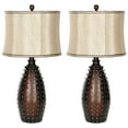 thumbnail image 3 of Safavieh Leather Table Lamp in Brown, 3 of 5