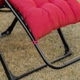 thumbnail image 3 of GVN Patio Lounge Chair,Outdoor Chaise Lounge Chair,Padded Zero Gravity Chair, Folding Recliner Chair with Cup Holder Cushion, Red, 3 of 10