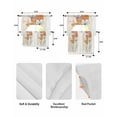 thumbnail image 6 of Boho Floral Kitchen Curtains Sets 36 Inch Length with Valance, Abstract Contemporary Minimalist Clean-lined Swag Valances and Tiers Curtain Set Drapes Swag Curtains for Living Room, Bathroom, Bedroom, 6 of 6