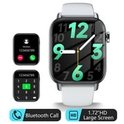 Cyberdyer QS08 Smart Watch 1.72 inch Fitness Tracker Fits for Man Women - White