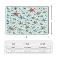 thumbnail image 4 of Starfish Shells Blue Rugs Washable Cover Floor Rug Carpets Bathroom Decorations For Kitchen Bedroom Indoor 72"X48", 4 of 4