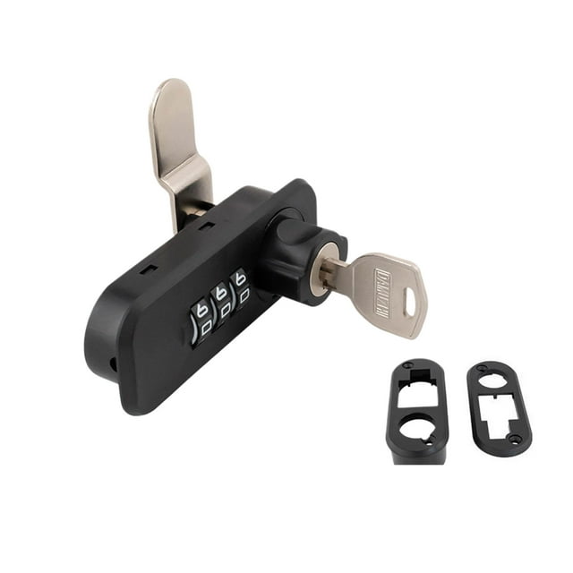 Youkk Drawer Lock Core Replacement For Universal Cabinet Door Password Locks Most black Triple lock