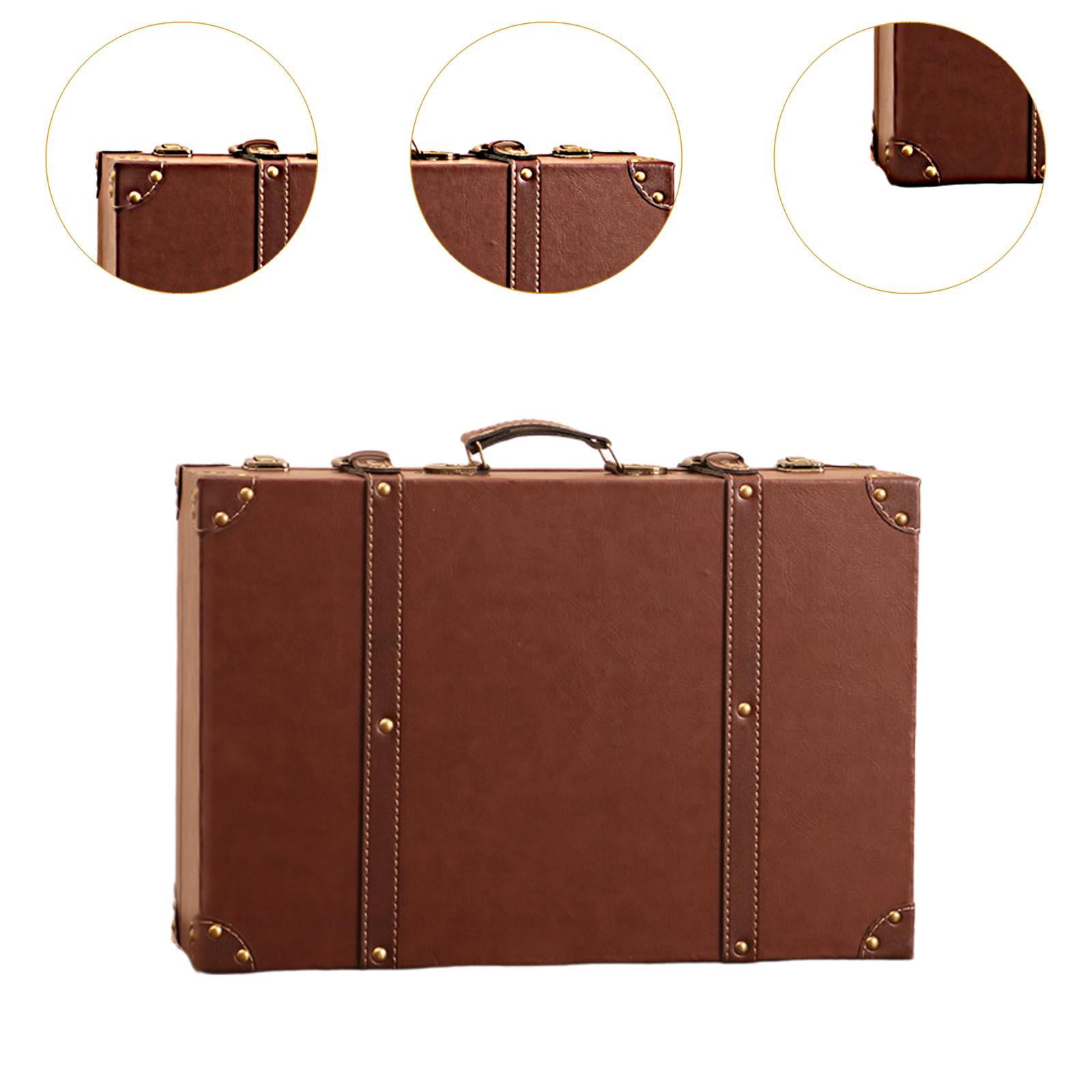 Wooden Treasure Chest Storage Box Retro Style European Design for Boutique Window Displays Studio Setups