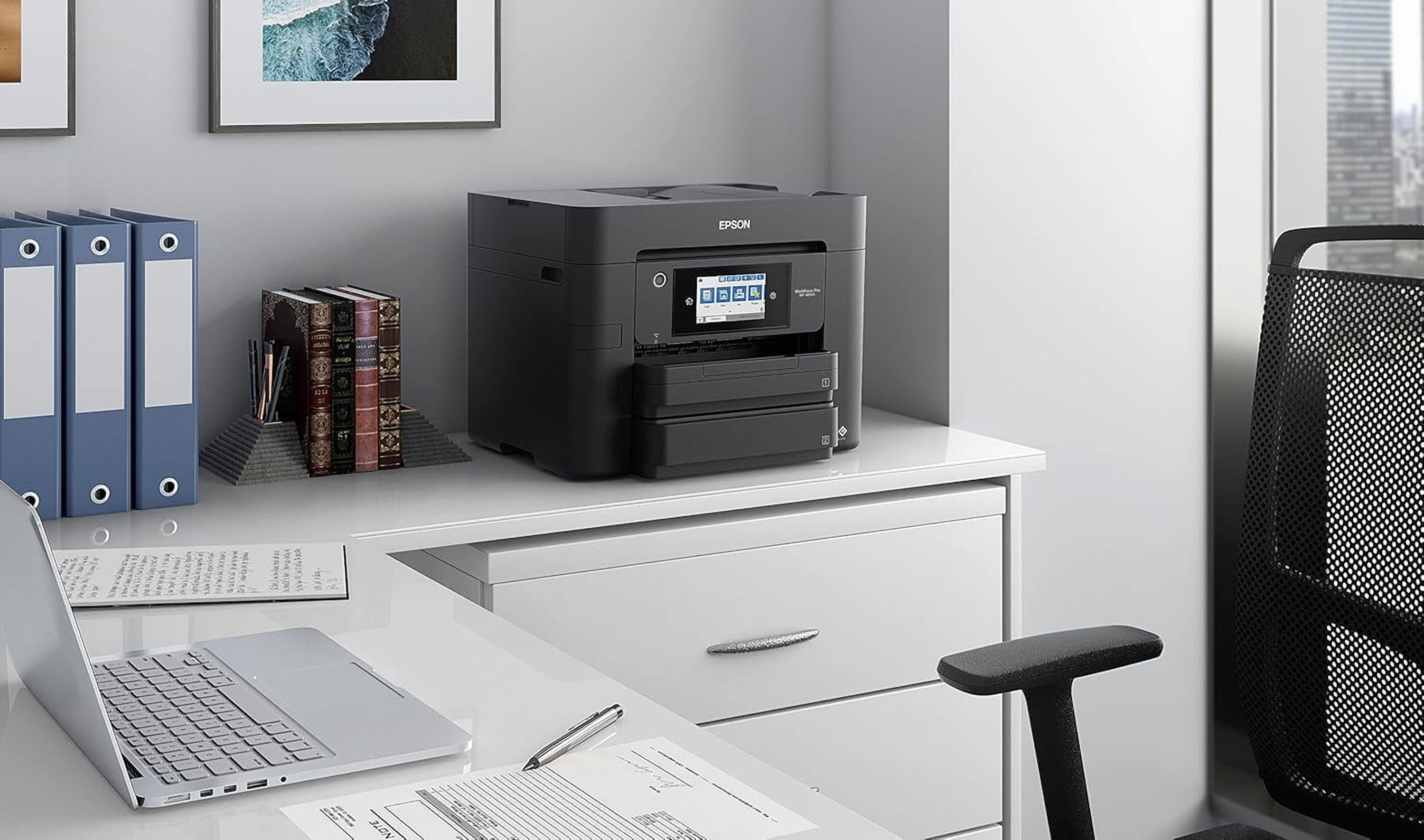 Epson Workforce Pro WF-4834 Wireless All-in-One Printer with Auto 2-Sided Print Copy, Scan and Fax, 50-Page ADF, and 4.3" Color Touchscreen (Sold without manufacturer warranty)