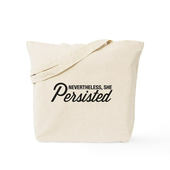 CafePress - Nevertheless She Persisted Tote Bag - Unisex Canvas Tote Bag, Beige, 1-Piece