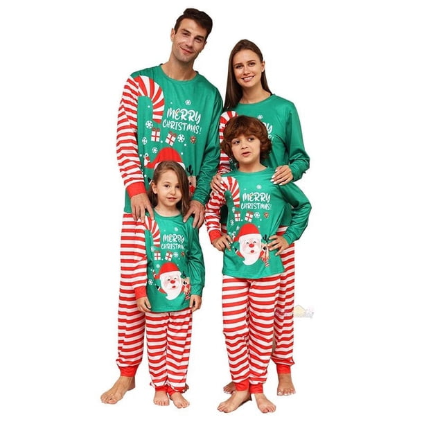 Pijamas navideños a juego para la familia, conjunto de ropa de dormir para madre e hija, padre e hijo, 2024