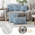 thumbnail image 3 of Blue Coral Coastal Outdoor Pillow Covers, Waterproof Decorative Throw Pillowcases Set of 2, Ocean Nautical Seaside Beach Couch Cushion Cases with Zipper for Outside Patio Garden Sofa 18"x18", 3 of 9