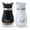 Black+White, variant on Salt and Pepper Shakers,Glass Bottom Salt Pepper Shaker with Stainless Steel Lid for Kitchen Gadgets Cooking Table,Camp,BBQ Spice Shaker Containers,BBQ Seasoning Jars,Black