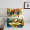 thumbnail image 4 of YST Couple Parrot Comforter Set for Kids Boys Girls Adults,Wild Rain Trees Animal Bedding Set Queen,Macaw Parrot Print Down Comforter,Green Branch Leaves Quilt Set 3pcs Warm, 4 of 5