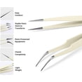 thumbnail image 4 of SHIQI-Lash Tweezers for Eyelash Extensions, Hand Calibrated Straight & Curved Tip, Pack of 2, Vanilla Eyelash Tweezers for Lash to Elevate Your Lash Artistry!, 4 of 4