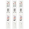 thumbnail image 1 of 12 hojas de pegatinas de tatuajes temporales para adultos, mujeres y niñas, tatuajes sexys para bodas, 1 of 6