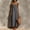 Gray women square neck maxi dress a1, variant on Women Square Neck Sleeveless Boho Maxi Dress Casual Flowy Spaghetti Strap Beach Vacation Long Dresses Solid Summer Sundress, White S