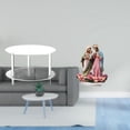 thumbnail image 2 of Mesa auxiliar redonda de acrílico,Mesa auxiliar redonda de acrílico,mesita de noche.,Mesa auxiliar redonda pequeña de acrílico transparente para bebidas,Letrero de mesa,Decoración de, 2 of 8