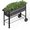 Black, variant on WORKPRO 37in Outdoor Galvanized Raised Garden Bed with Legs and Wheels -Light Green