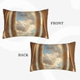 thumbnail image 2 of Xecao Golden Drapes Pillars Clouds for Decorative Throw Pillow Case for Couch,Sofa or Bed Set,Pillow Cover for Sofa Home Decor Ideal Gift(Pillow core not included)-20"x30", 2 of 6